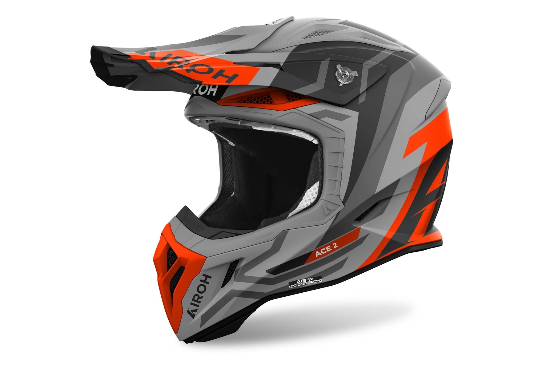 Airoh Helmet 2024 Aviator Ace 2 Ground Orange Matt Composite Carbon
